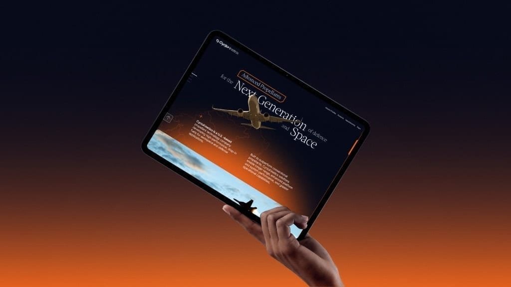 CycloKinetics propellants concept on tablet mockup.